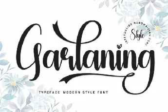 Garlaning Script font