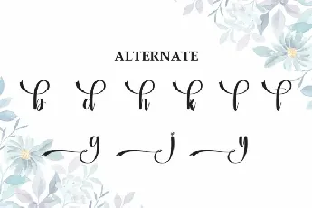 Garlaning Script font