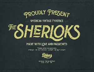 The Sherloks Typeface font