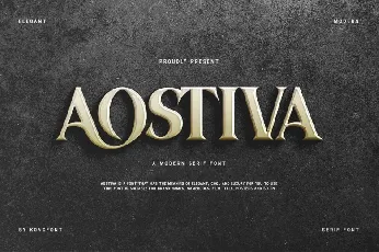 Aostiva font