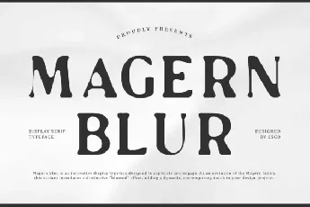 Magern Blur font