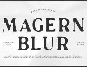 Magern Blur font