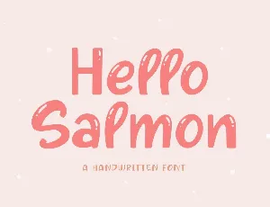 Hello Salmon font