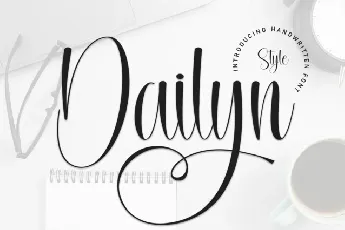 Dailyn Calligraphy font