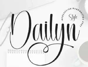 Dailyn Calligraphy font