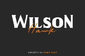 Wilson Hawk Serif font