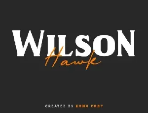 Wilson Hawk Serif font