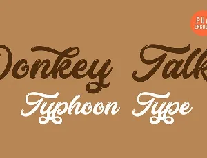 Donkey Talk font