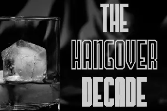 The Hangover Decade font