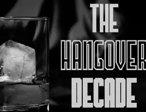 The Hangover Decade font