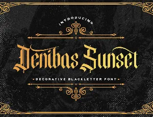 Denibas Sunset font