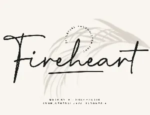 Fireheart Demo font