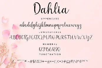 Dahlia font