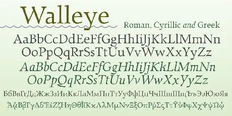 Walleye font