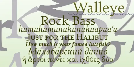 Walleye font