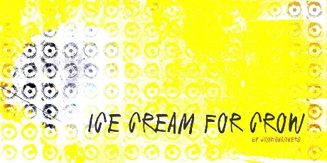 Ice cream for crow font