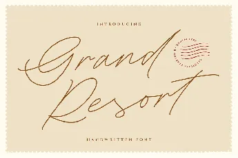 Grand Resort font