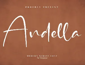 Andella â€“ Modern Script font