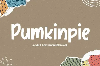 Pumkinpie Cute & Bold Handwritten font