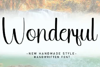 Wonderful Script Typeface font