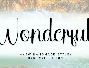 Wonderful Script Typeface font