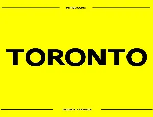 Toronto font