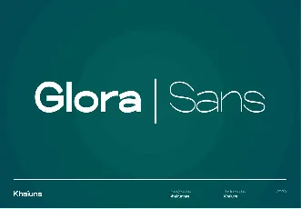 Glora font