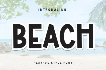 Beach Display font