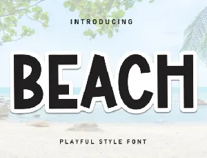 Beach Display font