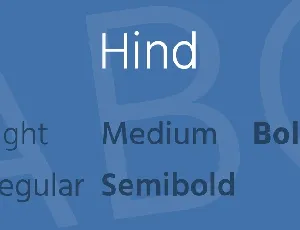 Hind Family font