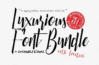 Luxurious Bundle Free font