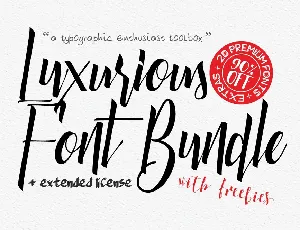 Luxurious Bundle Free font