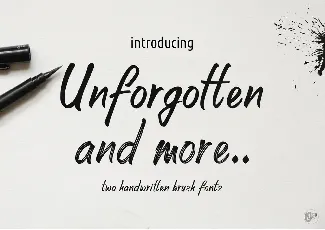 Unforgotten font