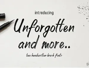 Unforgotten font