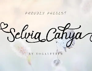 Selvia Cahya font