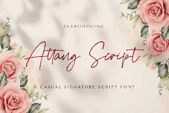 Attang Script font