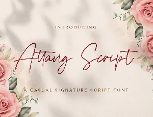 Attang Script font