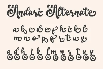 Andari font