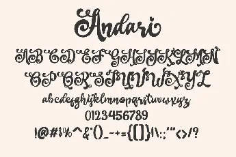 Andari font