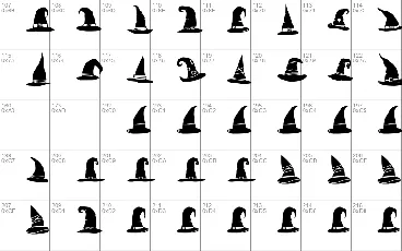 Witch Hat font