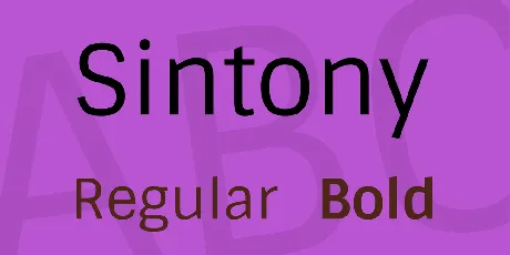 Sintony font