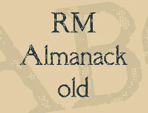 RM Almanack old font