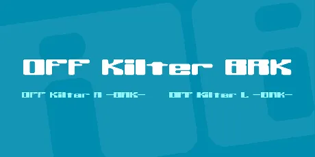 Off Kilter BRK font