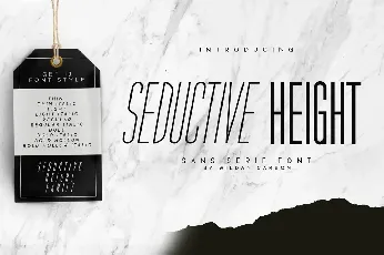 Seductive Height font