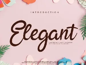 Elegant Script font