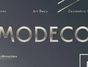 Modeco Trial Sans Serif Family font