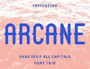 Arcane Sans Trio font