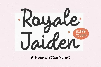 Royale Jaiden font