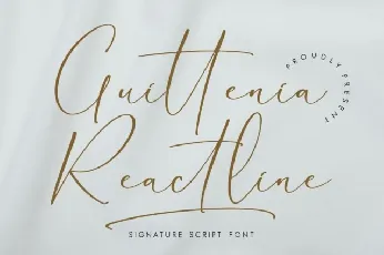 Guittenia Reactline font