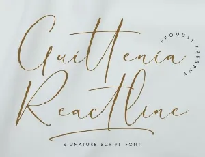 Guittenia Reactline font